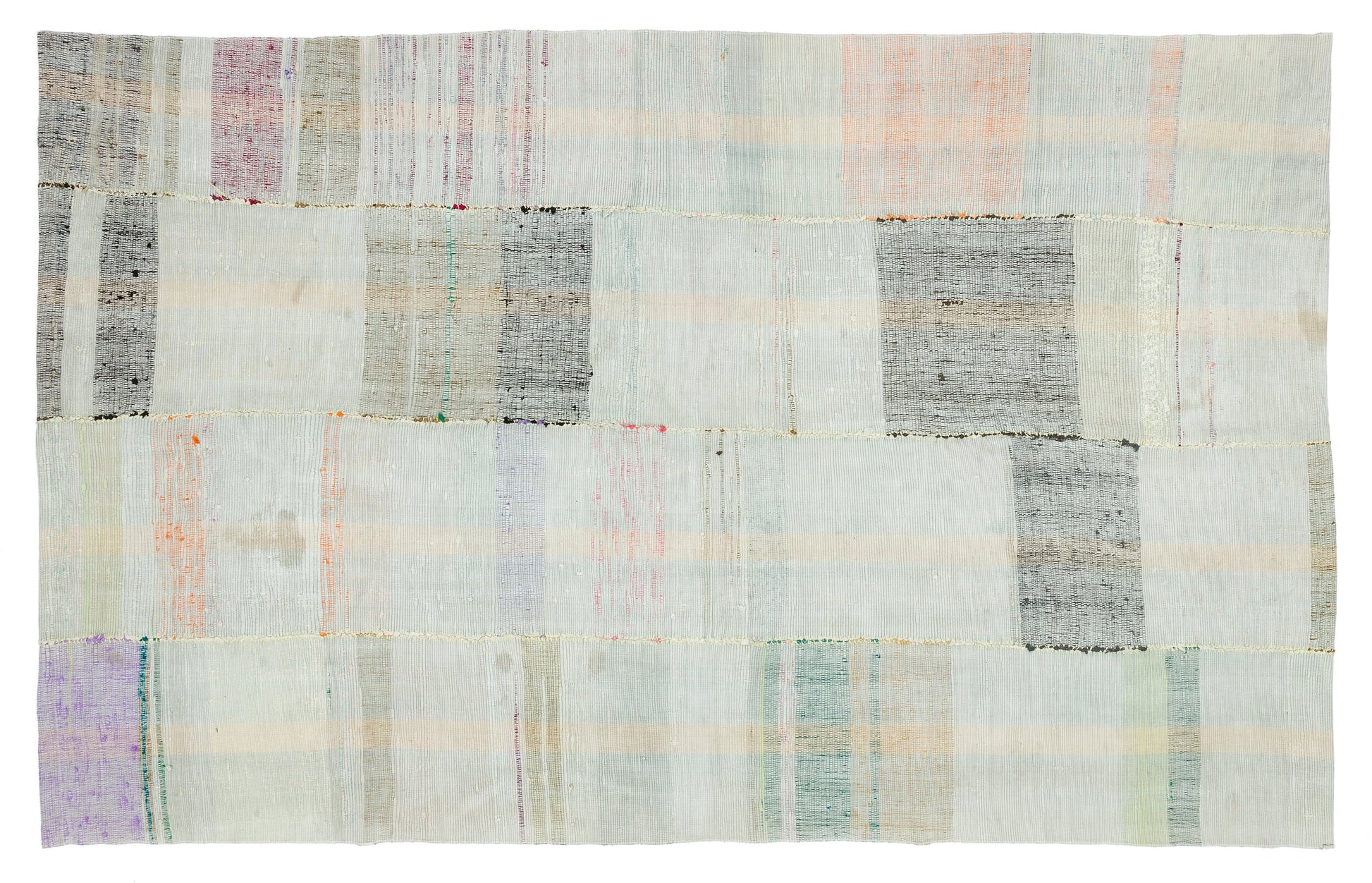 Girit Bej Çizgili Yün El Dokuma Halısı 170 x 280 Apex Unique