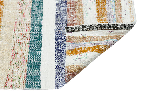 Girit Bej Çizgili Yün El Dokuma Halısı 160 x 283 Apex Unique