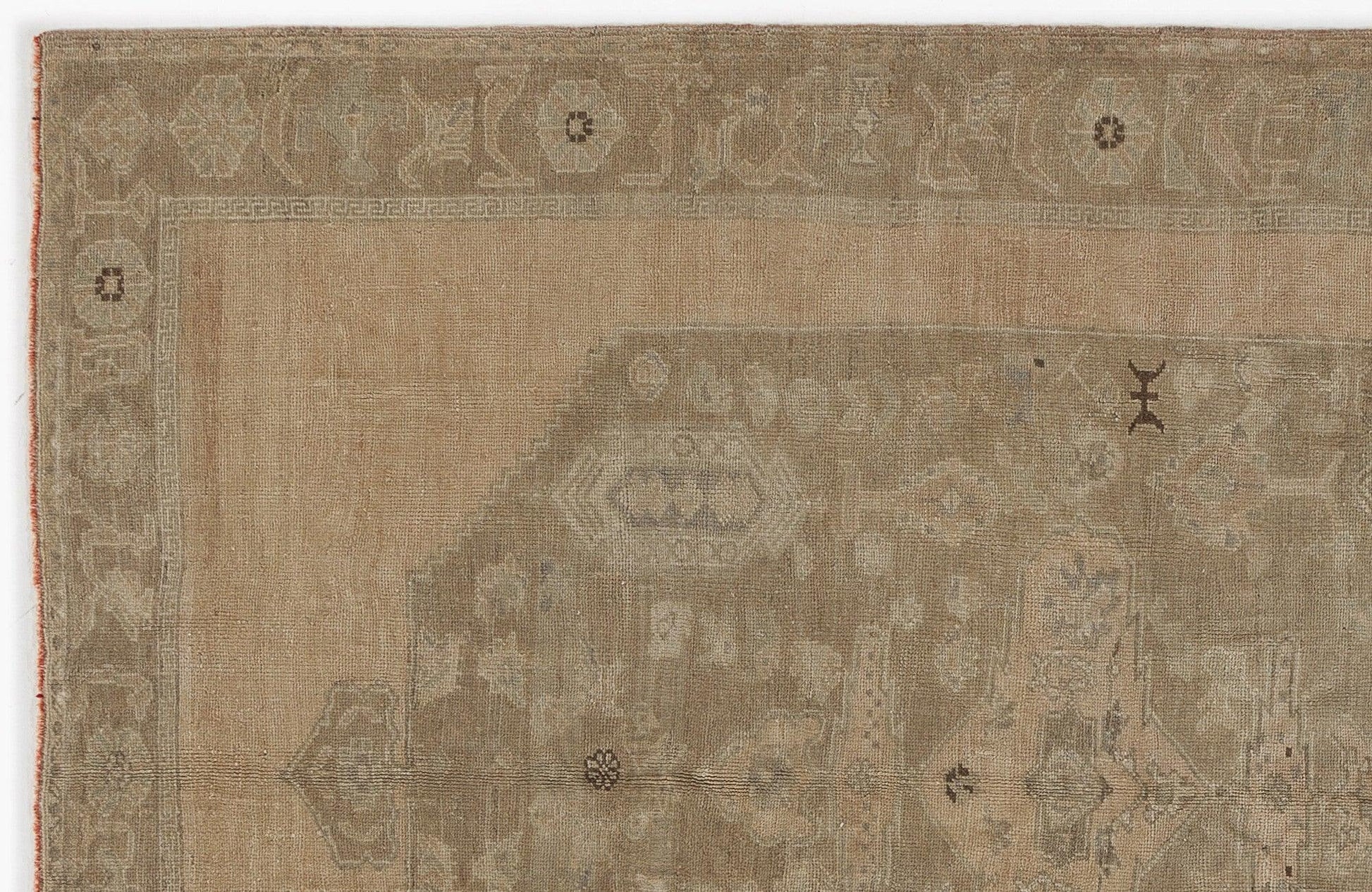 Kırmızı Anadolu Bohem Geometrik Yün Halı 175x255 - Özel Seri