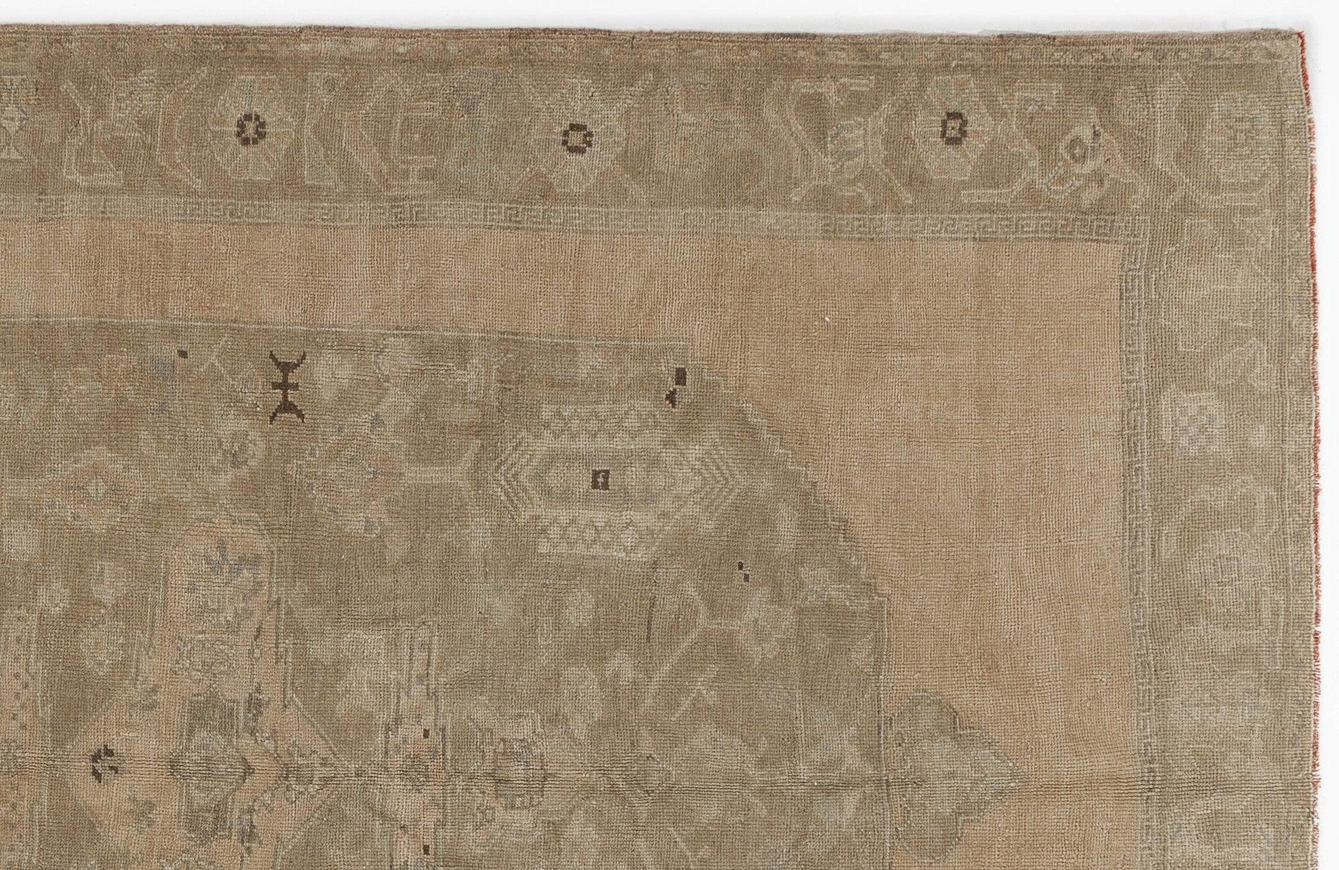 Kırmızı Anadolu Bohem Geometrik Yün Halı 175x255 - Özel Seri
