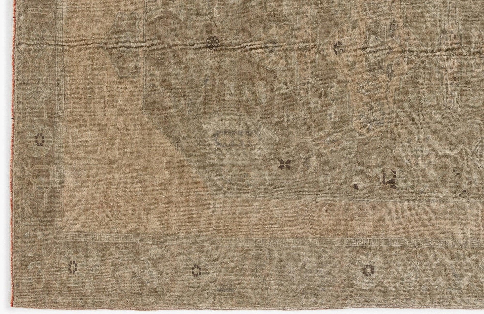 Kırmızı Anadolu Bohem Geometrik Yün Halı 175x255 - Özel Seri