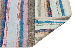 Girit Bej Çizgili Yün El Dokuma Halısı 151 x 301 Apex Unique