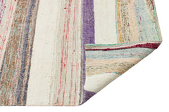 Girit Bej Çizgili Yün El Dokuma Halısı 152 x 300 Apex Unique