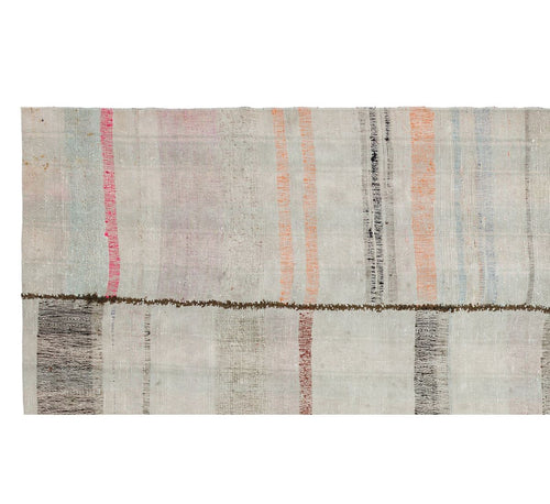 Girit Bej Çizgili Yün El Dokuma Halısı 156 x 266 Apex Unique