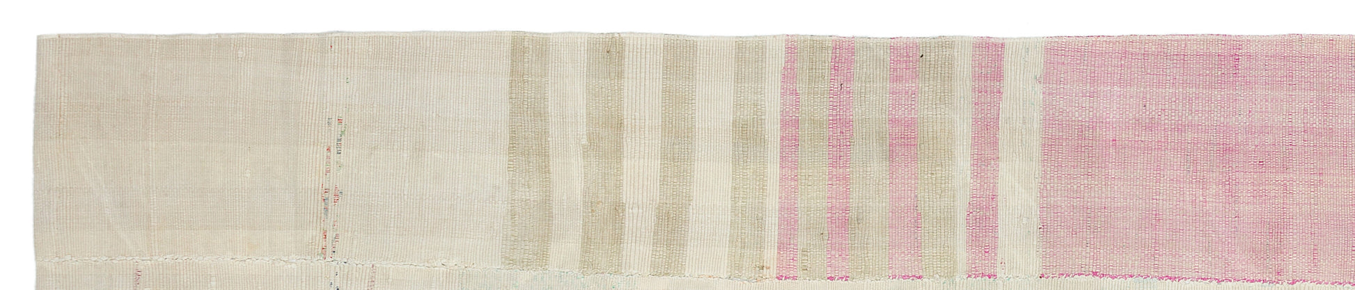 Girit Bej Çizgili Yün El Dokuma Halısı 063 x 321 Apex Unique