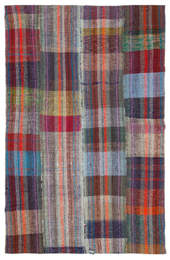 Girit Bej Çizgili Yün El Dokuma Halısı 170 x 261 Apex Unique