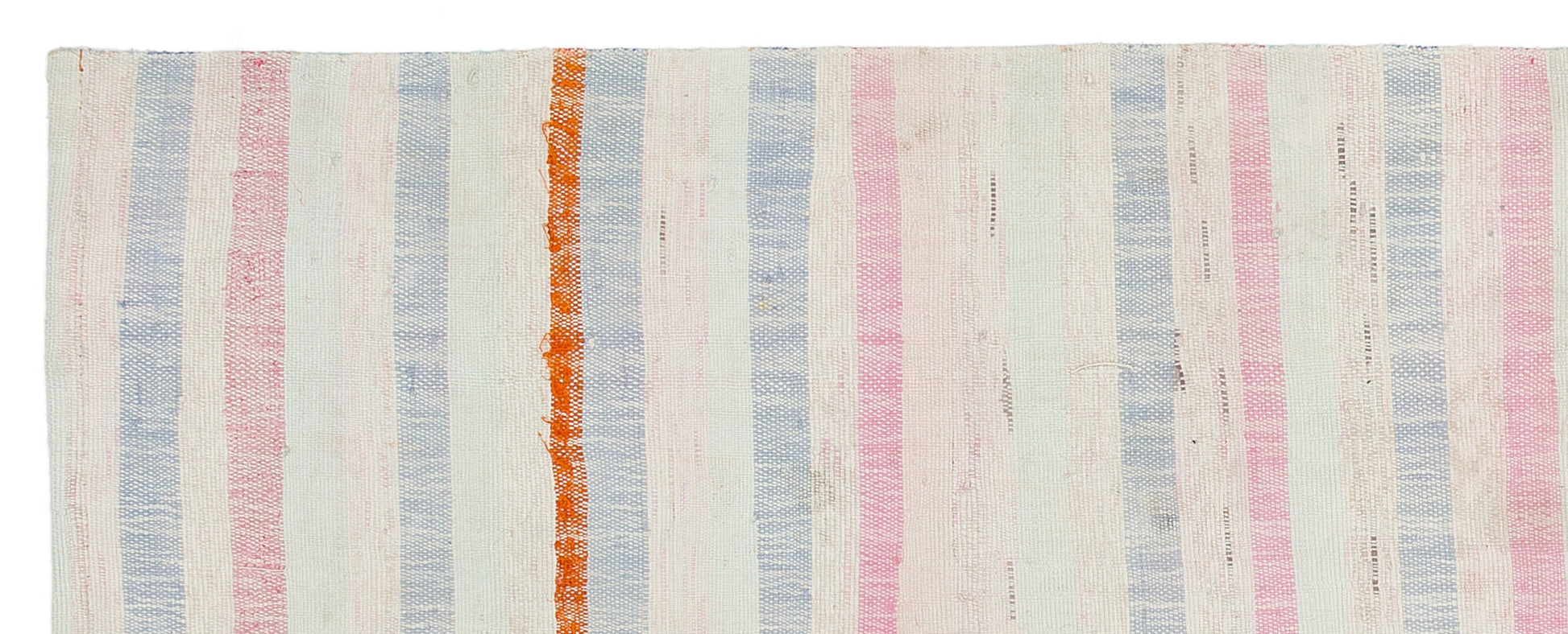 Girit Bej Çizgili Yün El Dokuma Halısı 083 x 215 Apex Unique