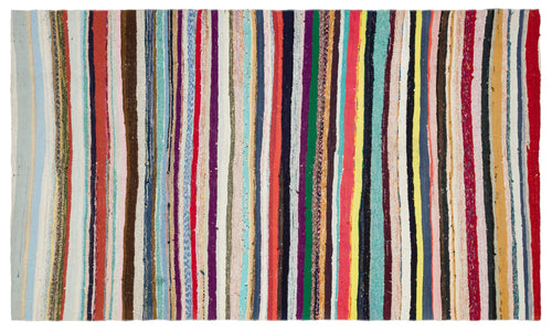 Girit Bej Çizgili Yün El Dokuma Halısı 172 x 293 Apex Unique