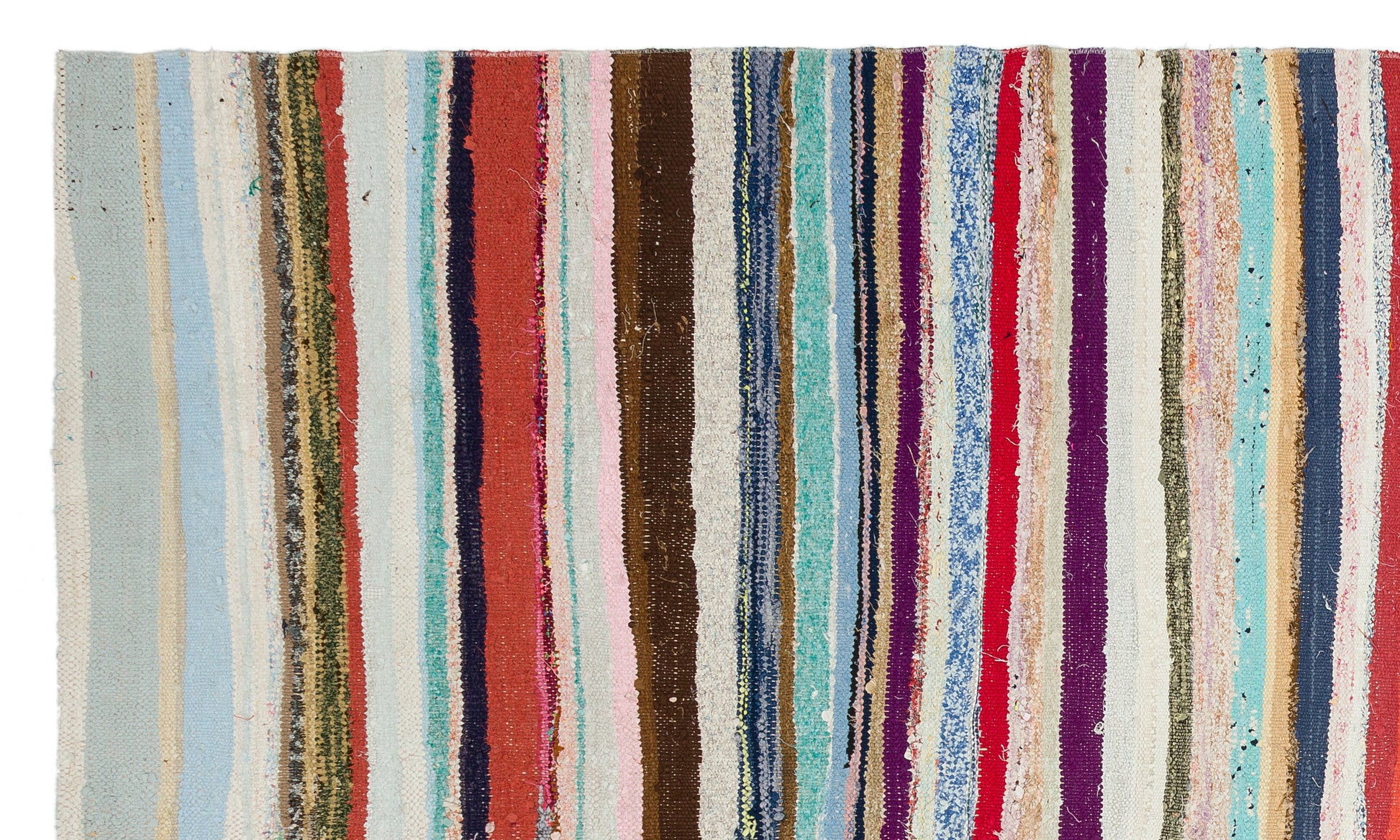 Girit Bej Çizgili Yün El Dokuma Halısı 172 x 293 Apex Unique