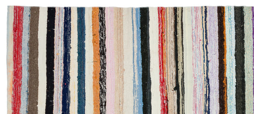 Girit Bej Çizgili Yün El Dokuma Halısı 150 x 347 Apex Unique