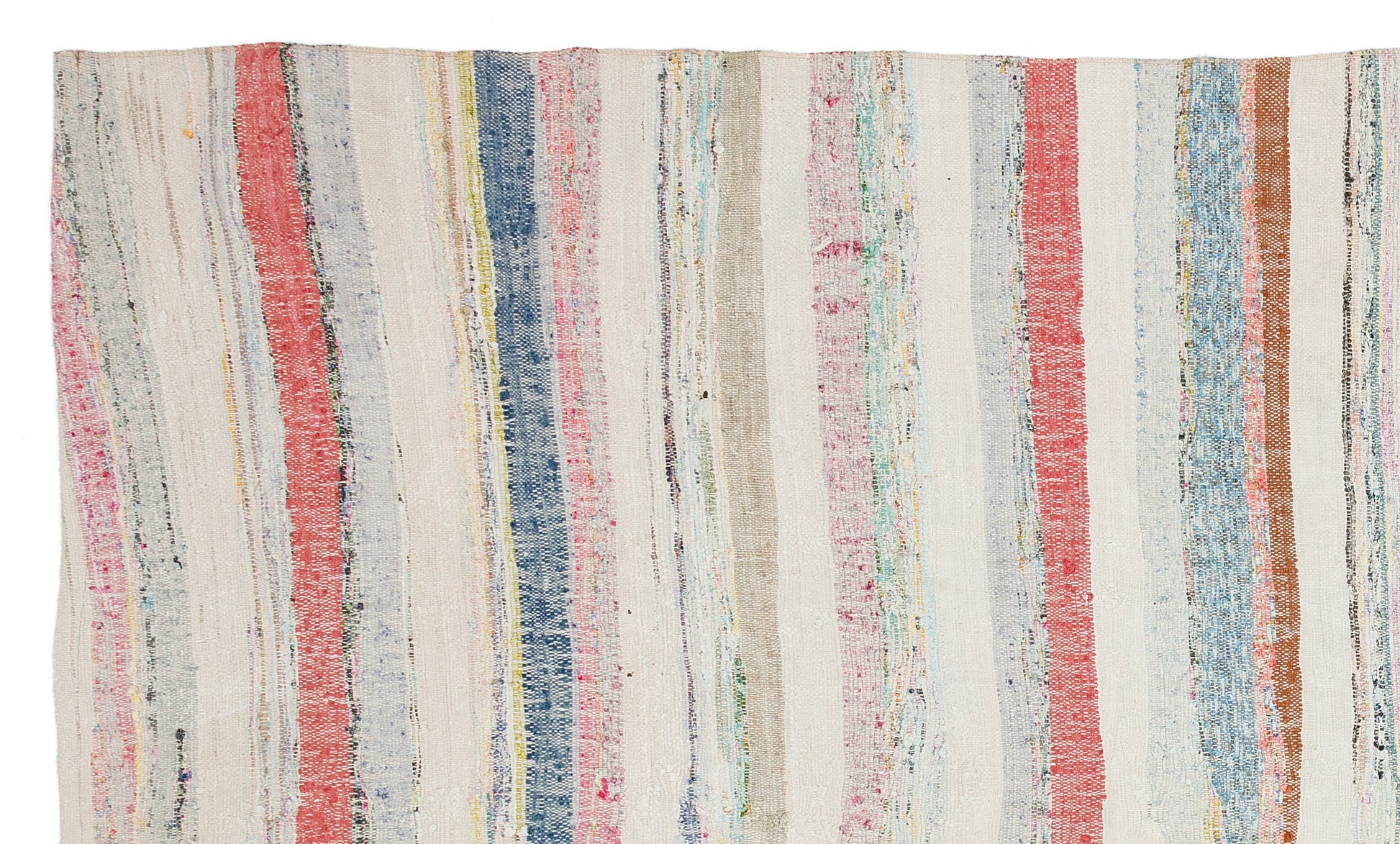 Girit Bej Çizgili Yün El Dokuma Halısı 165 x 278 Apex Unique