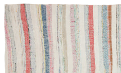 Girit Bej Çizgili Yün El Dokuma Halısı 165 x 278 Apex Unique