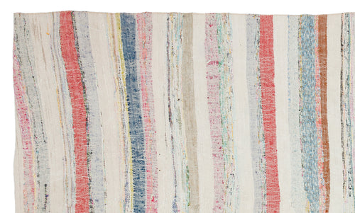 Girit Bej Çizgili Yün El Dokuma Halısı 165 x 278 Apex Unique