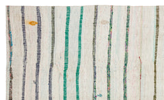 Girit Bej Çizgili Yün El Dokuma Halısı 186 x 315 Apex Unique