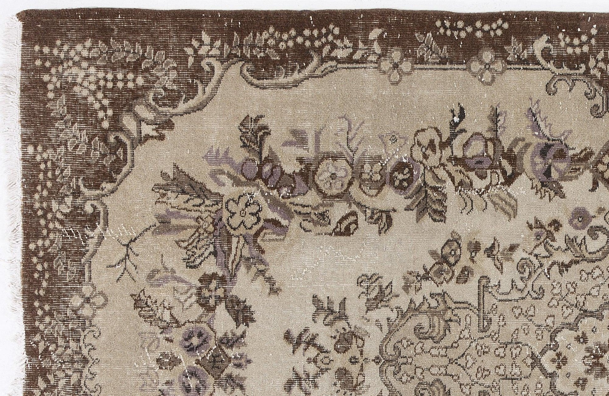 Kırmızı Anadolu Çiçekli Yün Halı 165x270 - Özel Seri