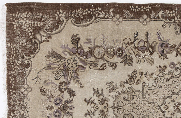 Kırmızı Anadolu Çiçekli Yün Halı 165x270 - Özel Seri