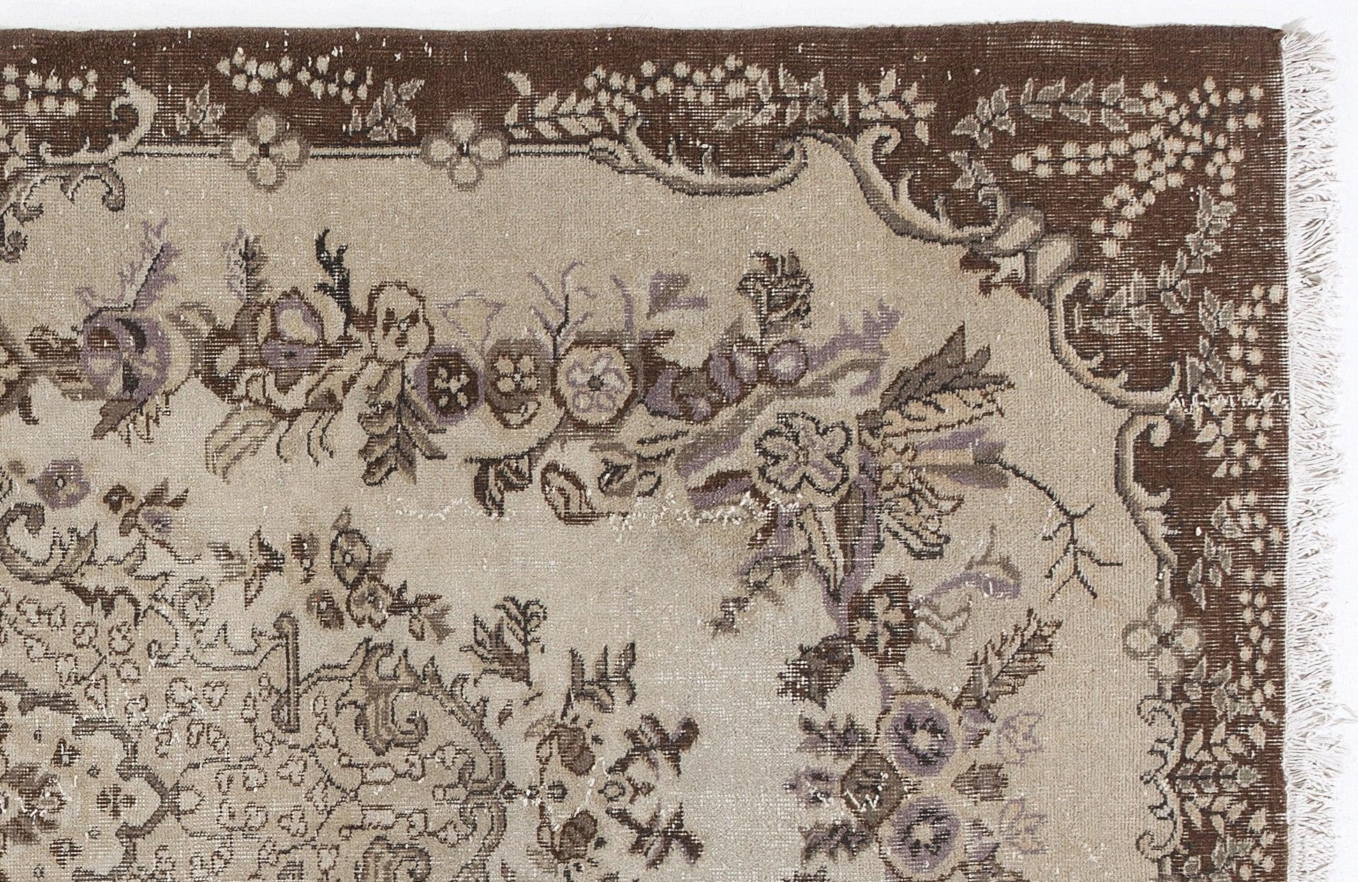 Kırmızı Anadolu Çiçekli Yün Halı 165x270 - Özel Seri