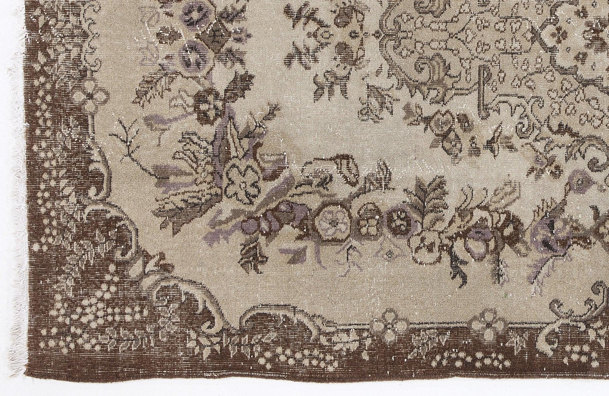 Kırmızı Anadolu Çiçekli Yün Halı 165x270 - Özel Seri