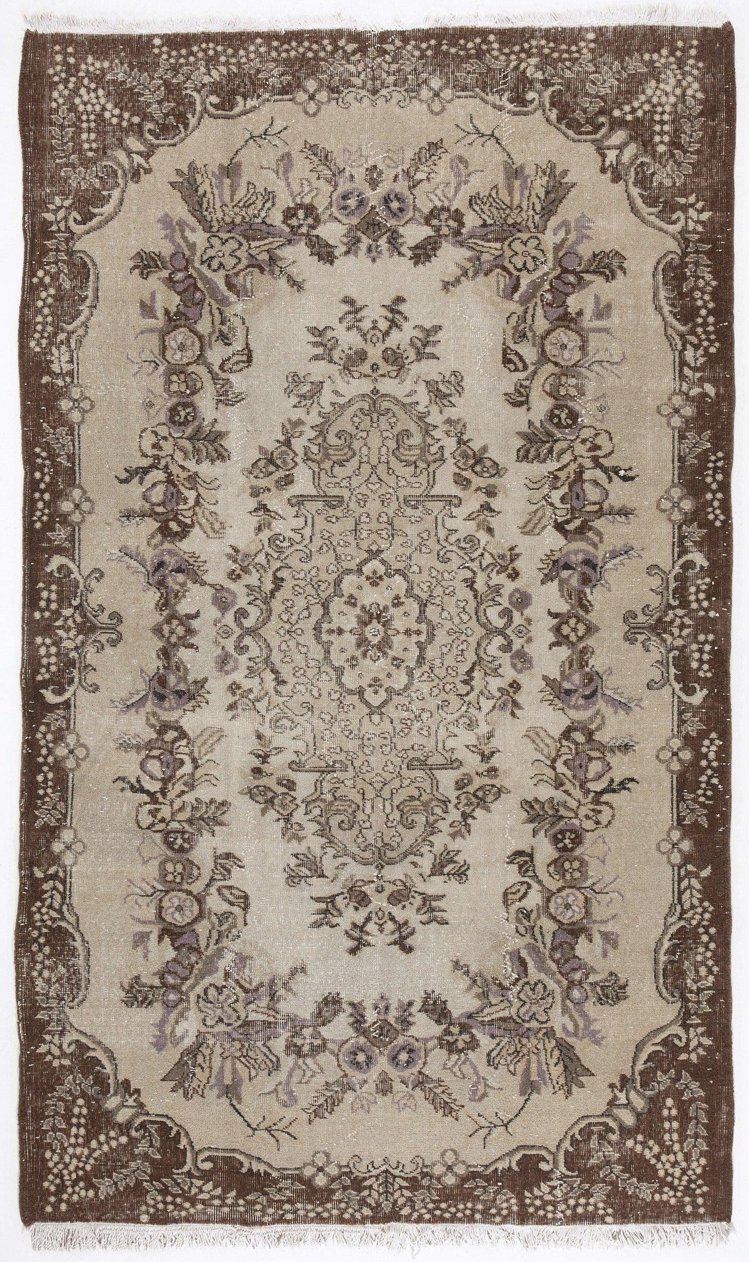 Kırmızı Anadolu Çiçekli Yün Halı 165x270 - Özel Seri