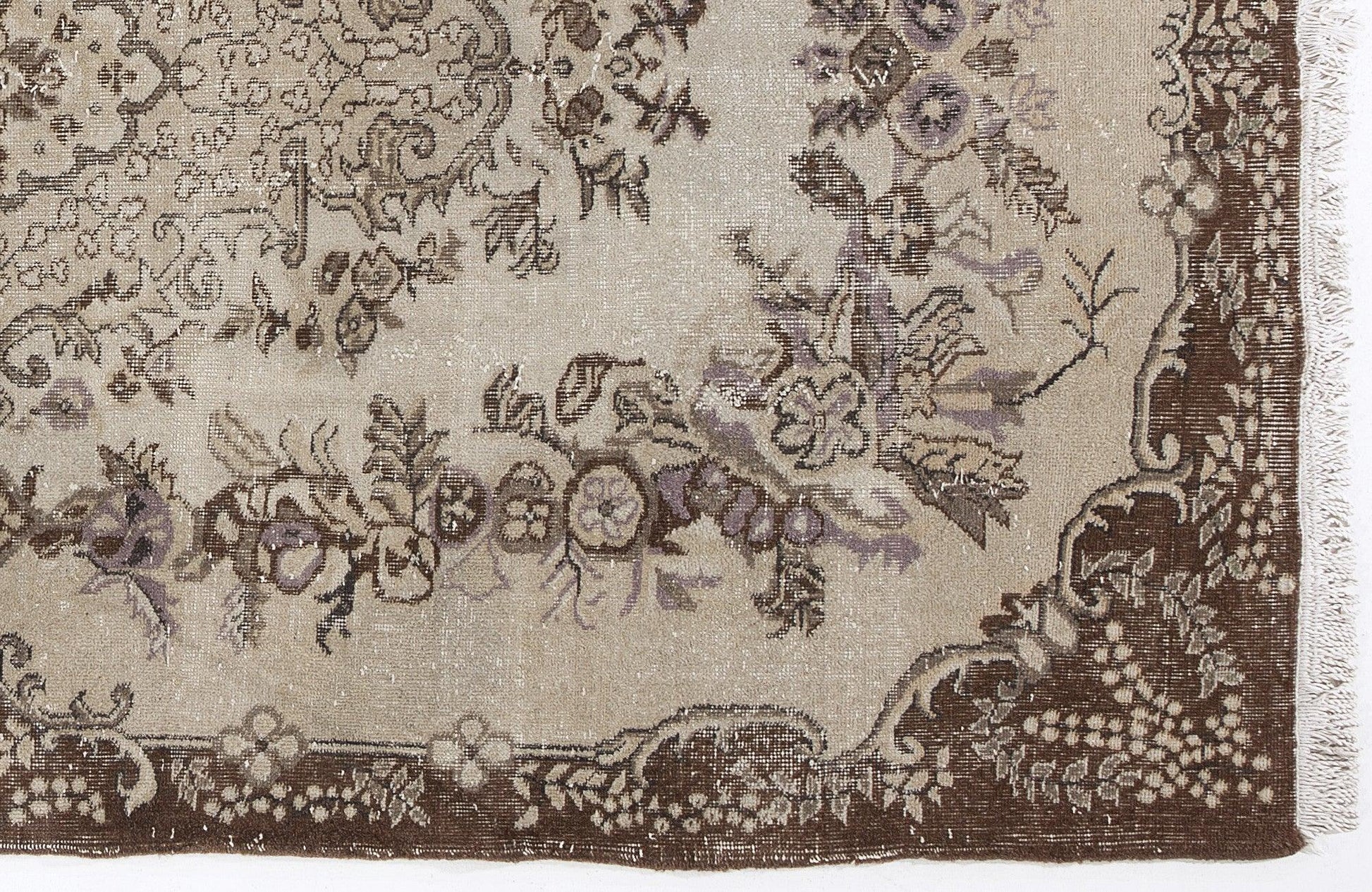 Kırmızı Anadolu Çiçekli Yün Halı 165x270 - Özel Seri