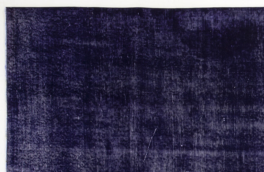 Alfombra artesanal de lana azul marino lisa 169x298 cm 4082 – en el salón
