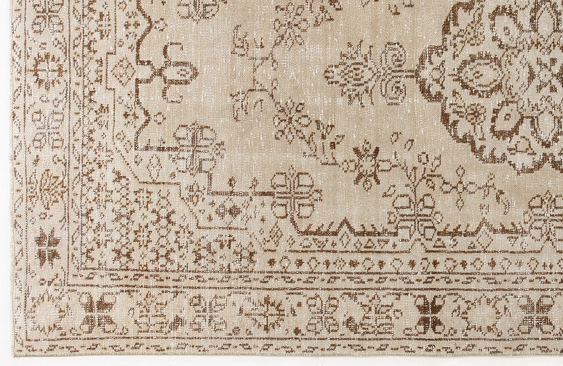 Atina Bej Eskitme Yün El Dokuma Halısı 152 x 280 Apex Unique