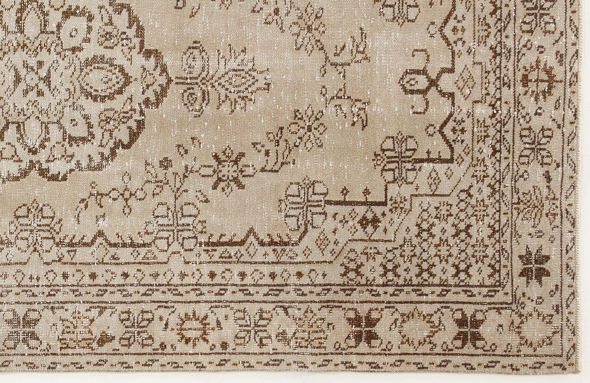 Atina Bej Eskitme Yün El Dokuma Halısı 152 x 280 Apex Unique