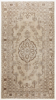 Atina Bej Eskitme Yün El Dokuma Halısı 152 x 280 Apex Unique