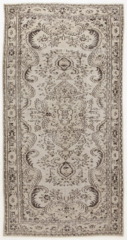 Atina Bej Eskitme Yün El Dokuma Halısı 147 x 273 Apex Unique