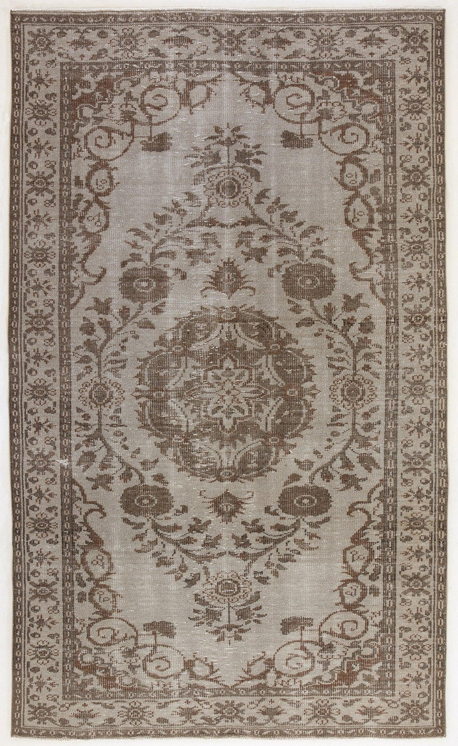 Bej Anadolu Geometrik Klasik Yün Halı 159x268 - Özel Seri