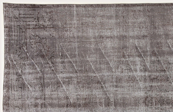 Gri Anadolu Geometrik Madalyonlu Yün Halı 171x286 - Özel Seri