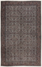 Atina Gri Eskitme Yün El Dokuma Halısı 156 x 260 Apex Unique