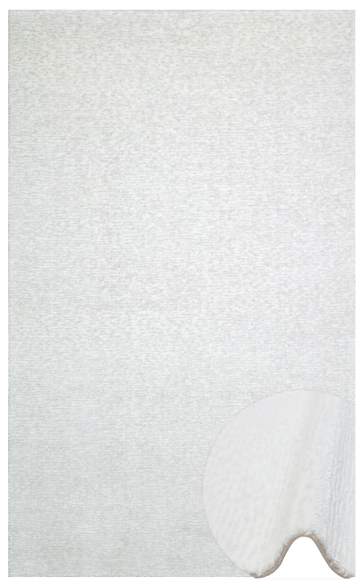 Modica Ekru Modern  Düz Desenli El Emeği ile Özel Tezgahlarda Üretilen Yün Viskon El Dokuma Halı Eko