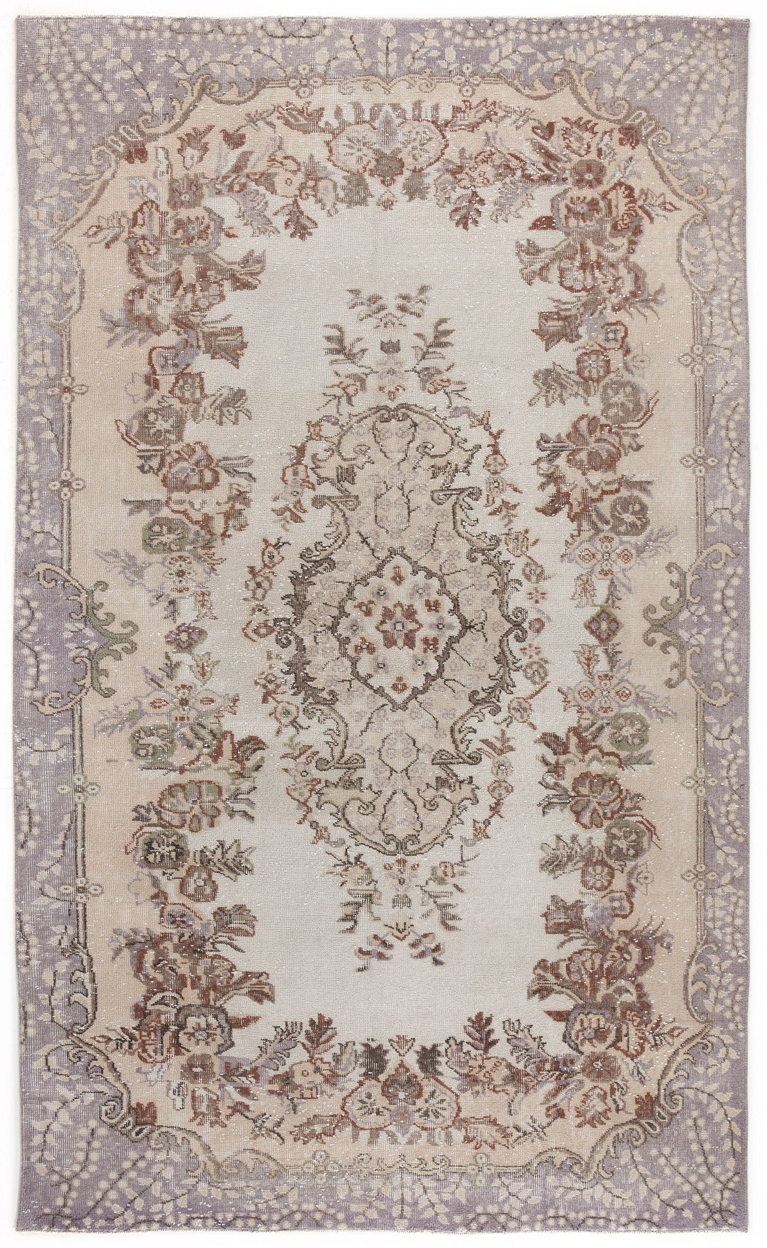 Atina Bej Eskitme Yün El Dokuma Halısı 171 x 287 Apex Unique