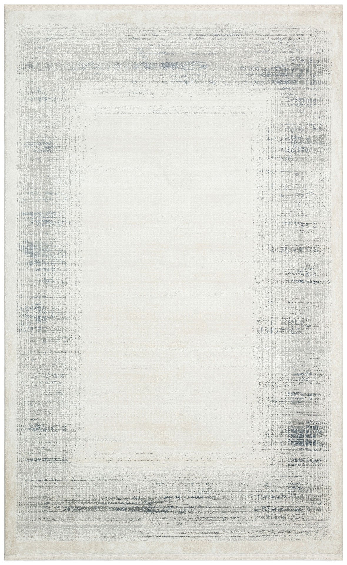 Fredrikstad Krem Hav Toz Vermez Yıkanabilir Eskitme Desenli Modern Makine Halısı Eko