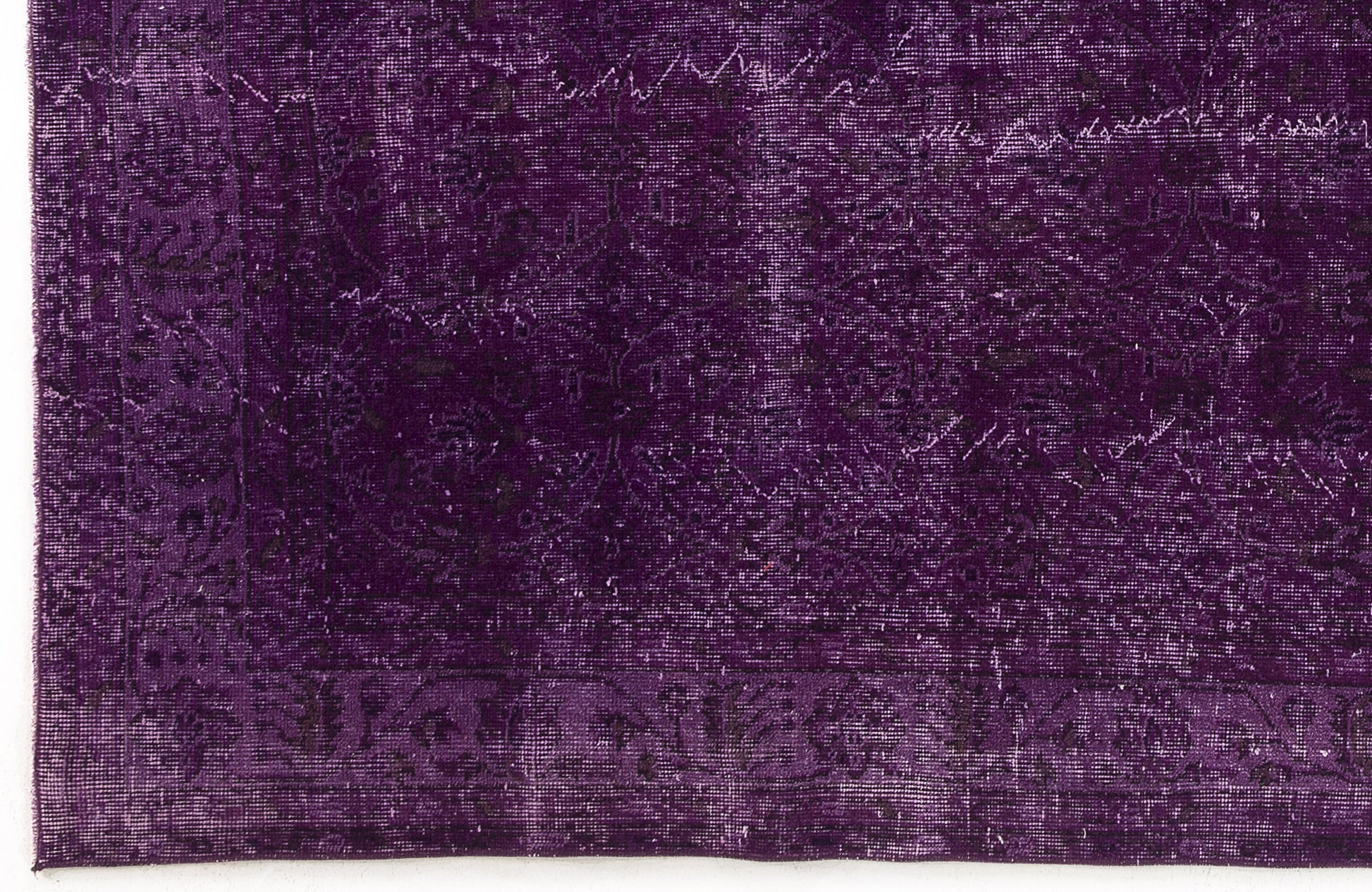 Atina Mor Eskitme Yün El Dokuma Halısı 205 x 307 Apex Unique