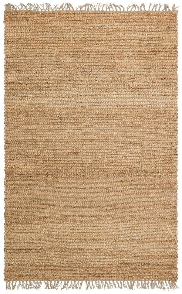 Bej Bohem Dekoratif Jüt Halı - Yıkanabilir - Pati Dostu - Toz Vermez