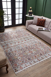 Mikolajki Gri Klasik Dijital Baskı Halı Halınet