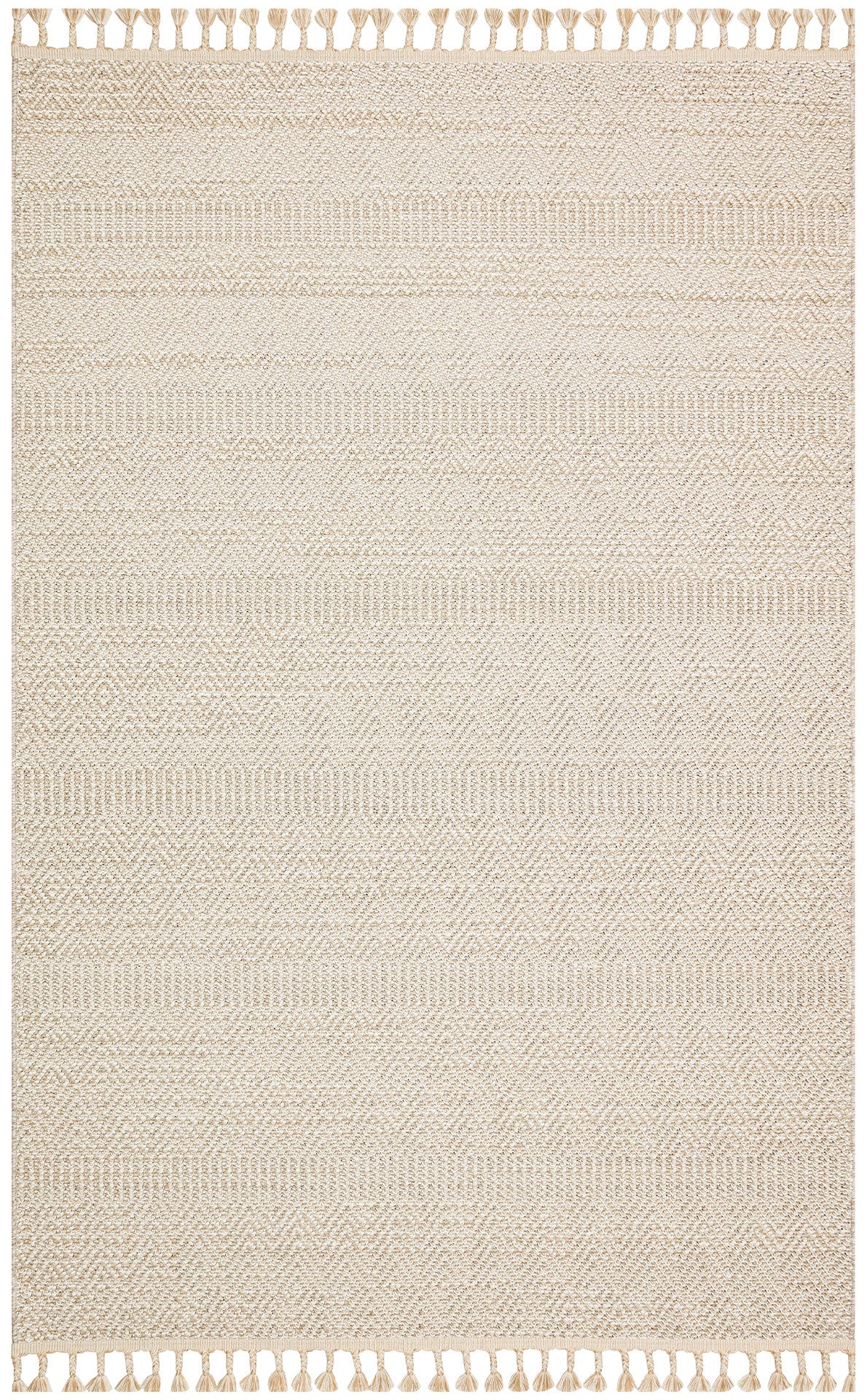 Rovigo Bej Geometrik Hav Toz Vermez Hasır Dokuma Modern Makine Halısı Eko