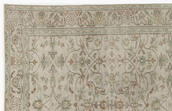 Bej Anadolu Geometrik Klasik Yün Halı 155x278 - Özel Seri
