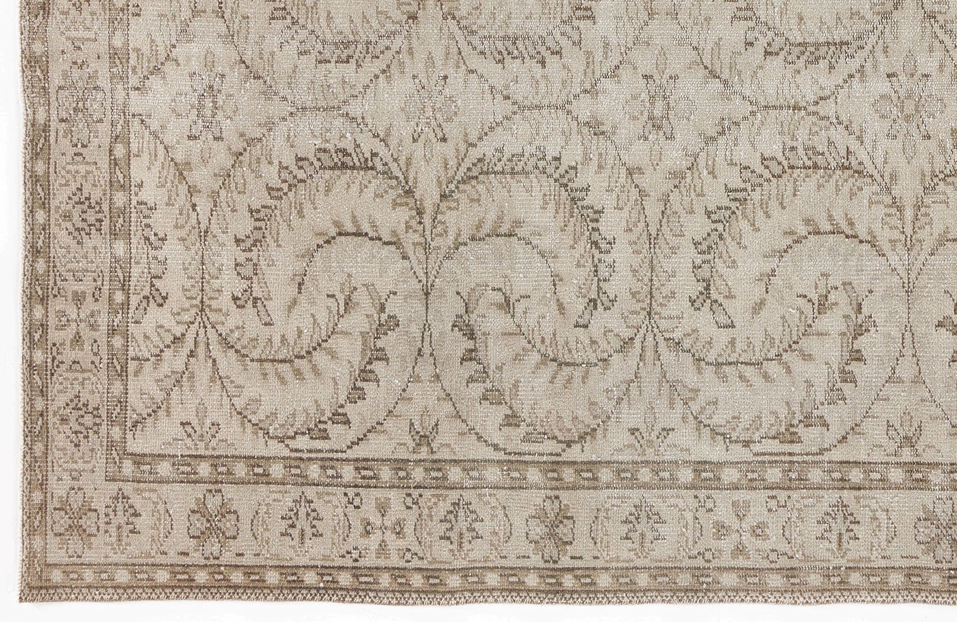 Atina Bej Eskitme Yün El Dokuma Halısı 163 x 273 Apex Unique