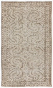 Atina Bej Eskitme Yün El Dokuma Halısı 163 x 273 Apex Unique