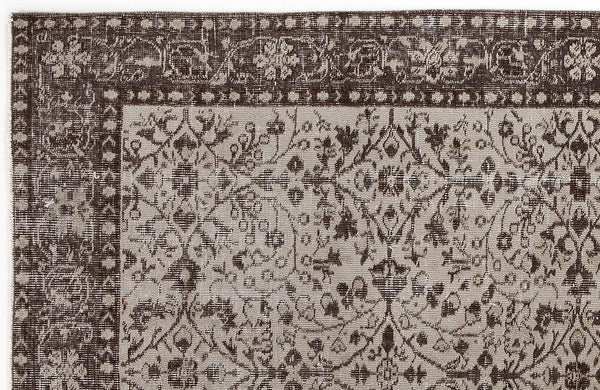 Bej Anadolu Geometrik Klasik Yün Halı 158x257 - Özel Seri