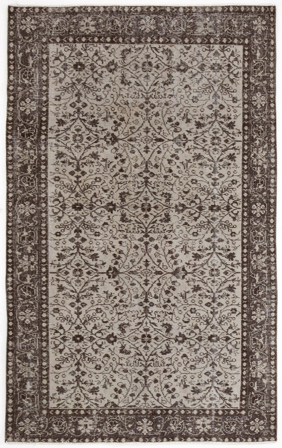 Bej Anadolu Geometrik Klasik Yün Halı 158x257 - Özel Seri