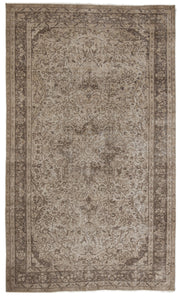 Atina Bej Eskitme Yün El Dokuma Halısı 160 x 320 Apex Unique