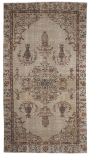 Atina Bej Eskitme Yün El Dokuma Halısı 160 x 286 Apex Unique