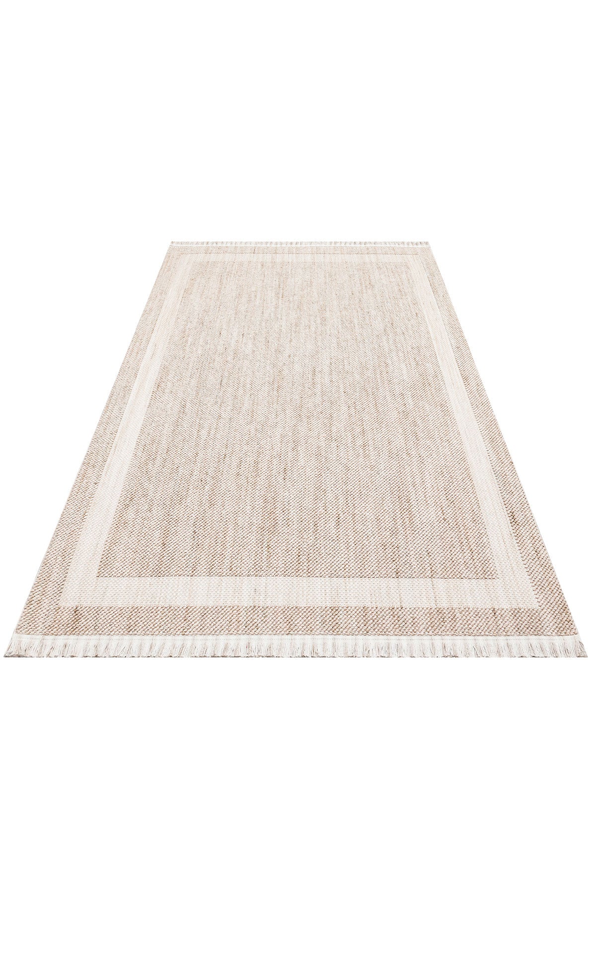 Kremsmunster Bej Klasik Hav Toz Vermez Modern Örgü Dokuma Makine Halısı Eko