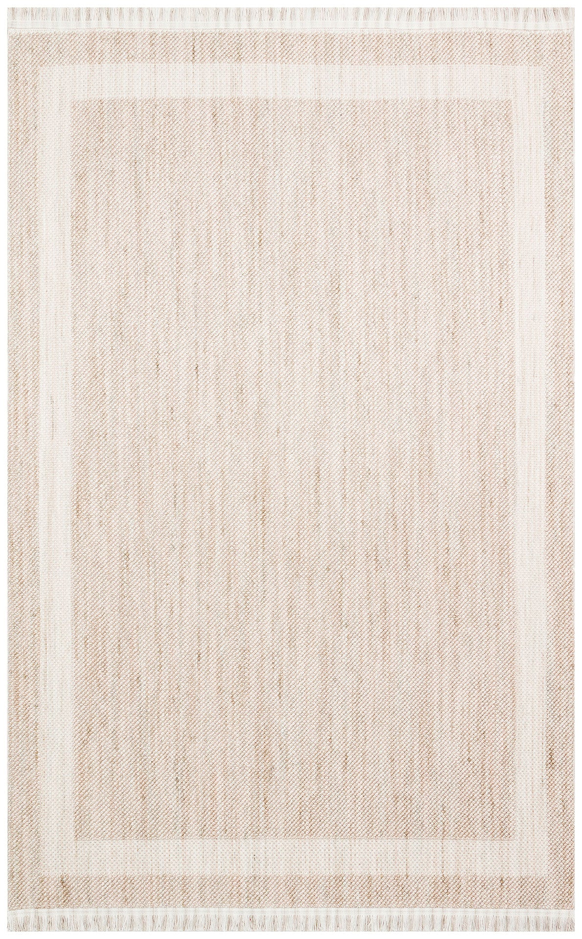 Kremsmunster Bej Klasik Hav Toz Vermez Modern Örgü Dokuma Makine Halısı Eko