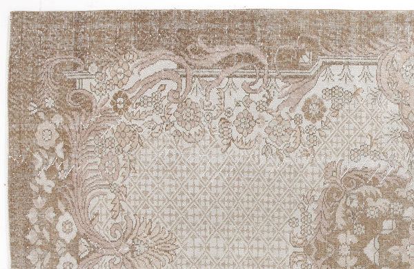 Bej Anadolu Klasik Madalyonlu Yün Halı 191x323 - Özel Seri
