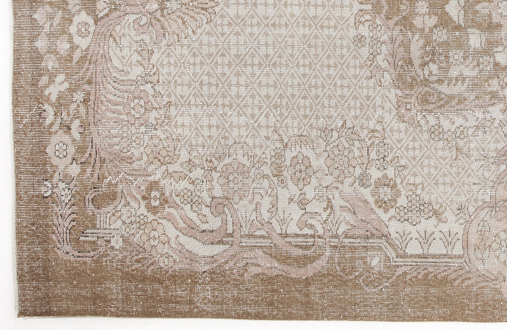 Atina Bej Eskitme Yün El Dokuma Halısı 191 x 323 Apex Unique